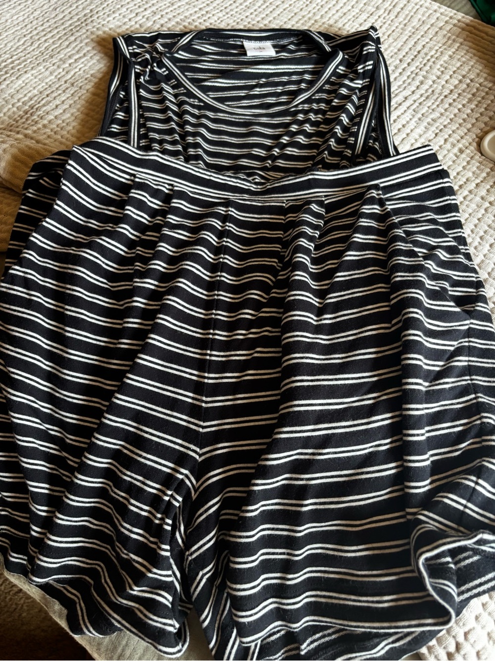 CAbi Black and White Striped Tee - Picture 2 of 3